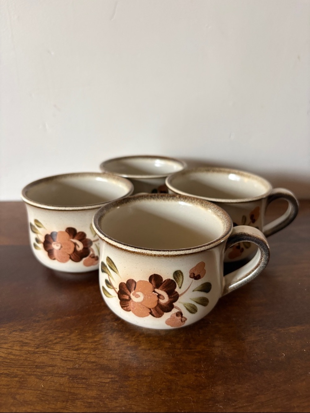 DENBY - Serenade Pattern Coffee Cups - Set of 4